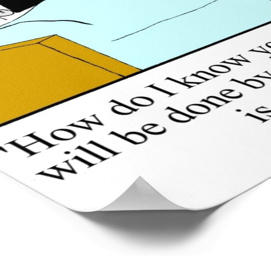 ゴルフおもしろいユーモスポスターギフト ポスター (角)