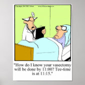 ゴルフおもしろいユーモスポスターギフト ポスター (正面)