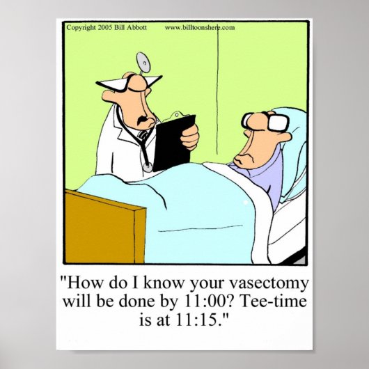 ゴルフおもしろいユーモスポスターギフト ポスター (正面)