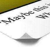 ゴルフおもしろいユーモスポスターギフト ポスター (角)