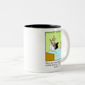 ゴルフおもしろいユーモティータイムマグ ツートーンマグカップ (正面右)