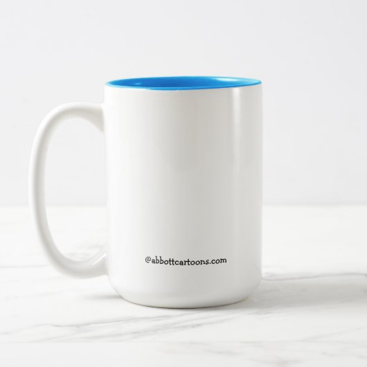 ゴルフおもしろいユーモマグ ツートーンマグカップ (左)