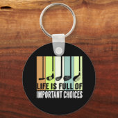 ゴルフおもしろいライフ選択クラブ キーホルダー (正面)