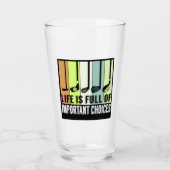 ゴルフおもしろいライフ選択クラブ タンブラーグラス (正面)