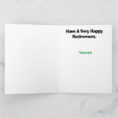 ゴルフおもしろいリタイアカード男性へ カード (内部)