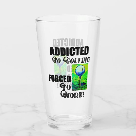 ゴルフおもしろいワーク引用文スポーツ趣味メンズ タンブラーグラス (裏面)