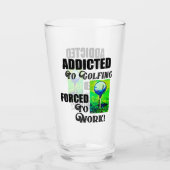 ゴルフおもしろいワーク引用文スポーツ趣味メンズ タンブラーグラス (正面)