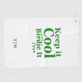 ゴルフおもしろい保、それクールとバーディ ゴルフタオル (横)