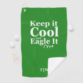 ゴルフおもしろい保、クールイーグル ゴルフタオル (インサイチュ)