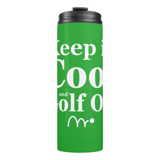 ゴルフおもしろい保、クールゴルフオン タンブラー (正面)