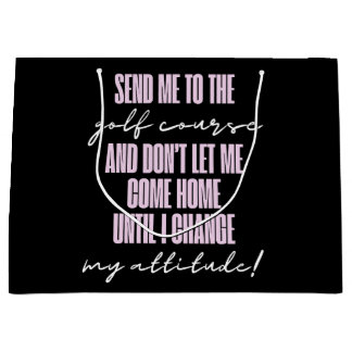 ゴルフおもしろい姿勢抱き枕 ラージペーパーバッグ