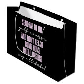 ゴルフおもしろい姿勢抱き枕 ラージペーパーバッグ (正面アングル)