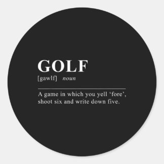 ゴルフおもしろい定義 ラウンドシール