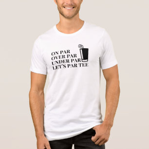 ゴルフおもしろい引用文オンパー、オーバーパー、アンダーTee トライブレンドTシャツ
