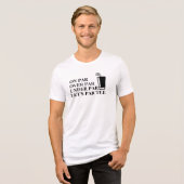 ゴルフおもしろい引用文オンパー、オーバーパー、アンダーTee トライブレンドTシャツ (正面全面)