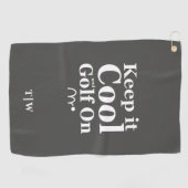 ゴルフおもしろい引用文保Itとクールゴルフオンイニシャル ゴルフタオル (横)