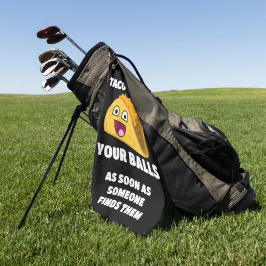 ゴルフおもしろい引用文：タコでボールについて ゴルフタオル (グリーン)