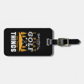 ゴルフおもしろい引用文Iゴ遊フと私は知っている ラゲッジタグ (正面横)