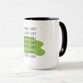 ゴルフおもしろい愛好家のゴルフマグ マグカップ (正面右)