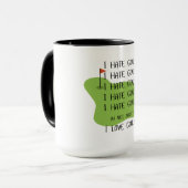 ゴルフおもしろい愛好家のゴルフマグ マグカップ (正面左)