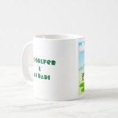 ゴルフおもしろい漫画 コーヒーマグカップ (正面左)