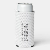 ゴルフおもしろい父親の日SIPスイングリピート スリム缶クーラー (Seltzer正面)