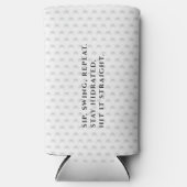 ゴルフおもしろい父親の日SIPスイングリピート スリム缶クーラー (正面)