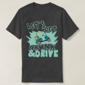 ゴルフおもしろい用装飲置及びドライビングゴルフキャディ Tシャツ (デザイン正面)