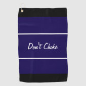 ゴルフおもしろい者のネイビーブルーはチョークギフトしない ゴルフタオル (正面)