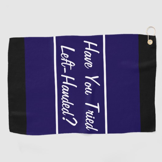 ゴルフおもしろい者の離れナイ・ブルーの手でプレゼント ゴルフタオル (横)