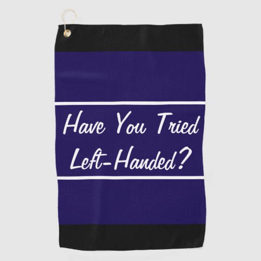 ゴルフおもしろい者の離れナイ・ブルーの手でプレゼント ゴルフタオル (正面)