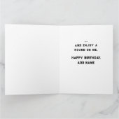 ゴルフおもしろい誕生日カード カード (内部)