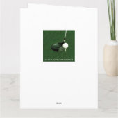 ゴルフおもしろい誕生日カード カード (裏面)