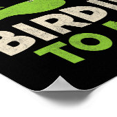 ゴルフおもしろい誕生日シャツハッピーバーディゴルファーの子供 ポスター (角)