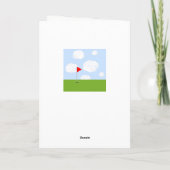 ゴルフおもしろい誕生日 カード (裏面)