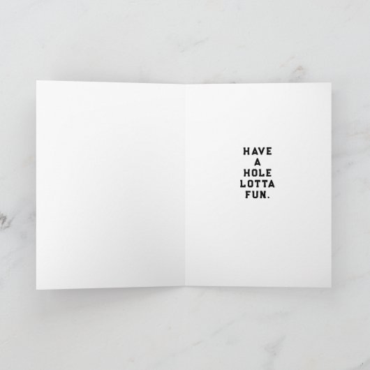 ゴルフおもしろい誕生日 カード (内部)