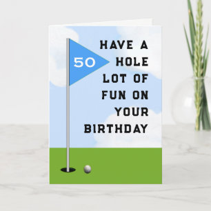 ゴルフおもしろい誕生日 カード