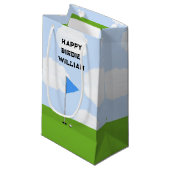 ゴルフおもしろい誕生日 スモールペーパーバッグ (正面アングル)