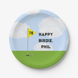 ゴルフおもしろい誕生日 ペーパープレート