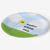 ゴルフおもしろい誕生日 ペーパープレート (アングル)