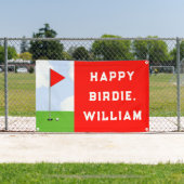 ゴルフおもしろい誕生日 横断幕 (インサイチュ)