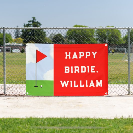 ゴルフおもしろい誕生日 横断幕 (インサイチュ)