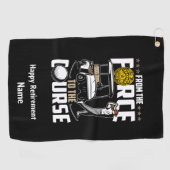 ゴルフおもしろい警退職した察官ゴルファー ゴルフタオル (横)