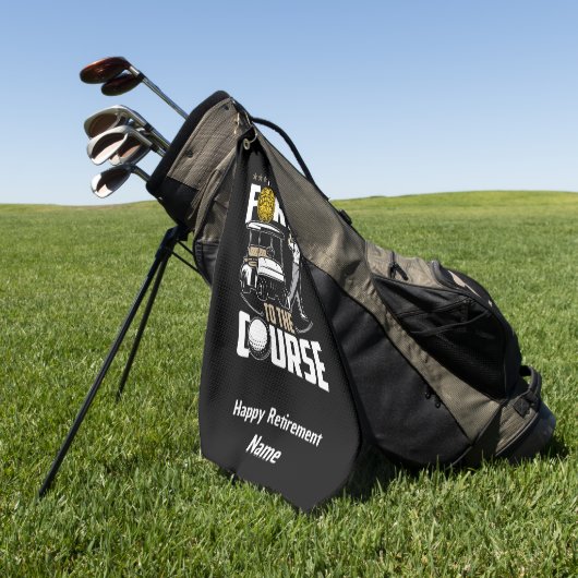 ゴルフおもしろい警退職した察官ゴルファー ゴルフタオル (グリーン)