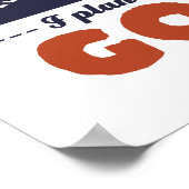 ゴルフおもしろい退職した選手の退職計画ゴルフ ポスター (角)