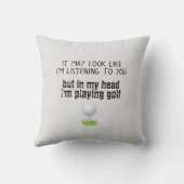 ゴルフおもしろい クッション (裏面)
