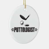 ゴルフおもしろい、パッティング セラミックオーナメント (右)