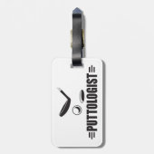 ゴルフおもしろい、パッティング ラゲッジタグ (裏面縦)