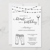 ゴルフおもしろい&ビール誕生日パーティーの招待 招待状 (正面)