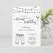 ゴルフおもしろい&ビール誕生日パーティーの招待 招待状 (スタンド正面)